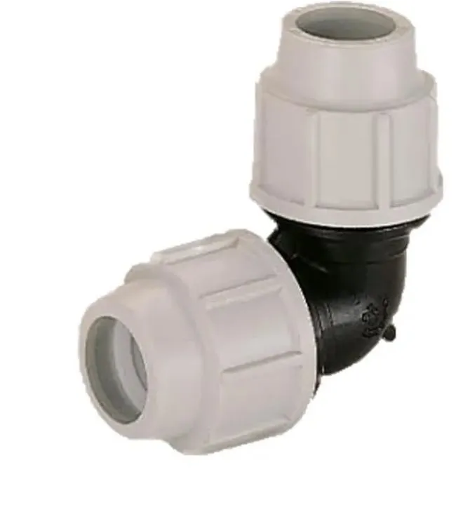 Plasson MDPE 90 Degree Equal Elbow Coupling Compression Fitting 20x20mm