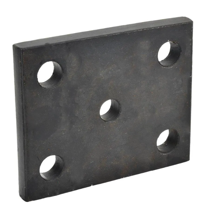 AXLE Clamp Plate for 90mm x M22 U Bolts - 20mm Thick - Square - fits 76mm Leaf spring