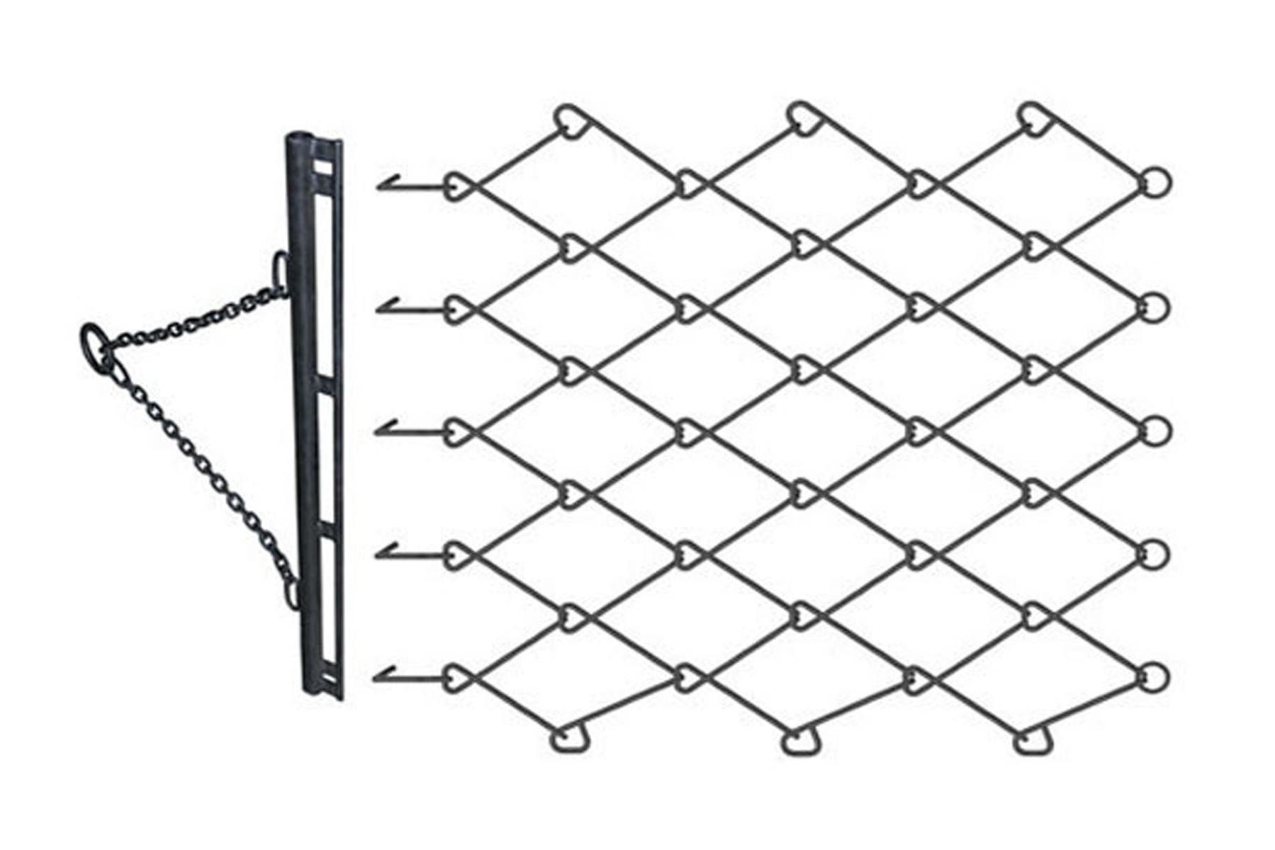 8ft Flexible Paddock Chain Harrow with Tow Pole