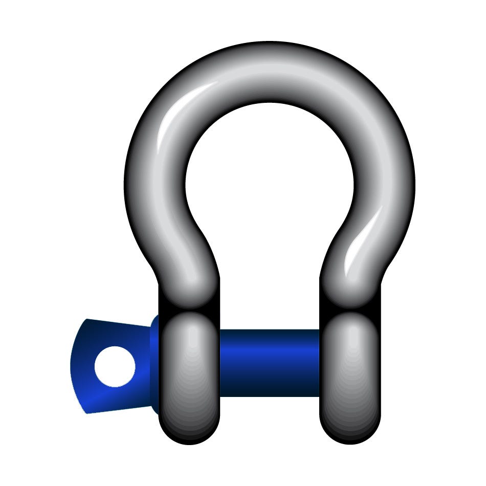 Screw Pin Bow Shackle 04.75 ton