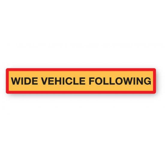 Wide Vehicle Following Marker Board Aluminium 1265x225mm