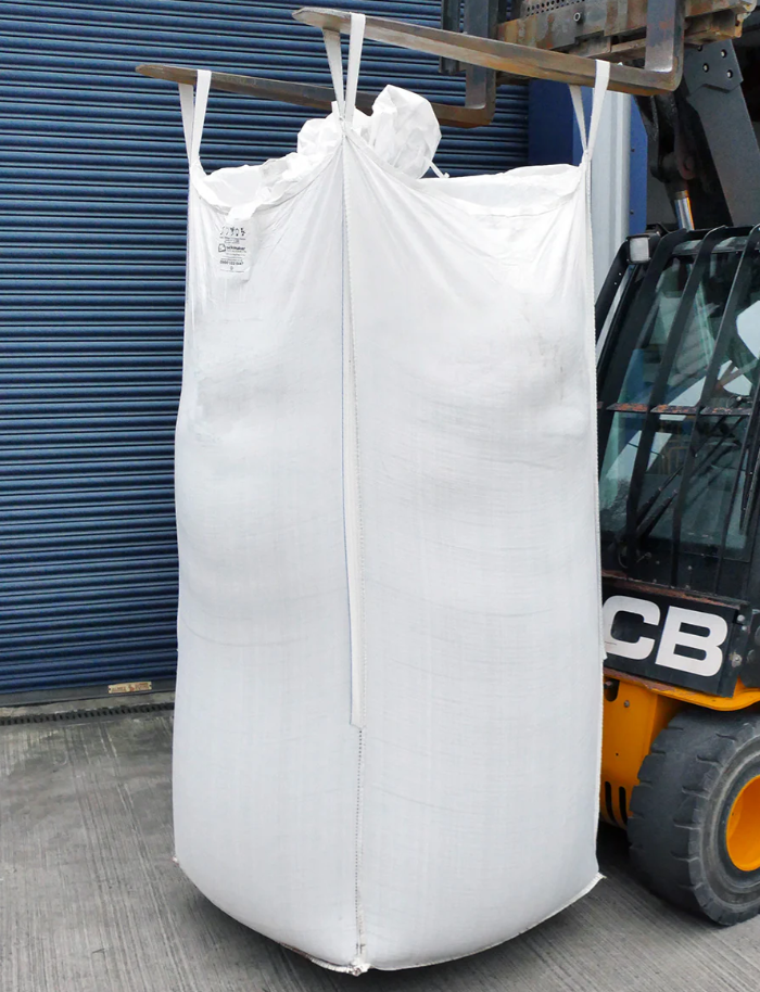 99cm x 99cm x 200cm FIBC Bulk Bag - Flat Base - Top Skirt with Tie - 1.96m3 Capacity - 1000kg SWL 