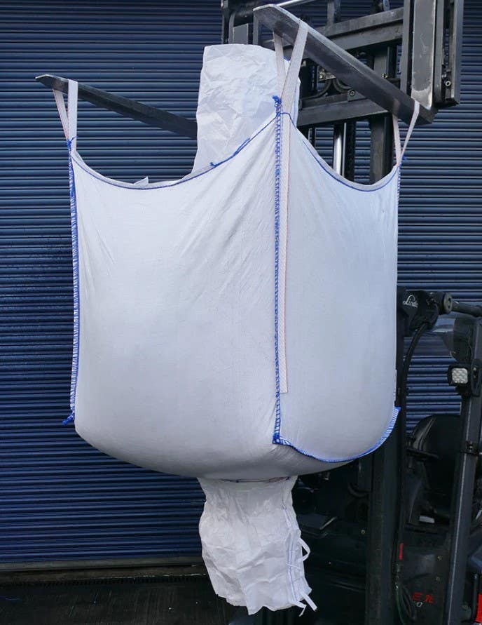 90cm x 90cm x 90cm FIBC Bulk Bag - Bottom Discharge Spout - Top Fill Spout - 0.73m3 Capacity - 1000kg SWL 