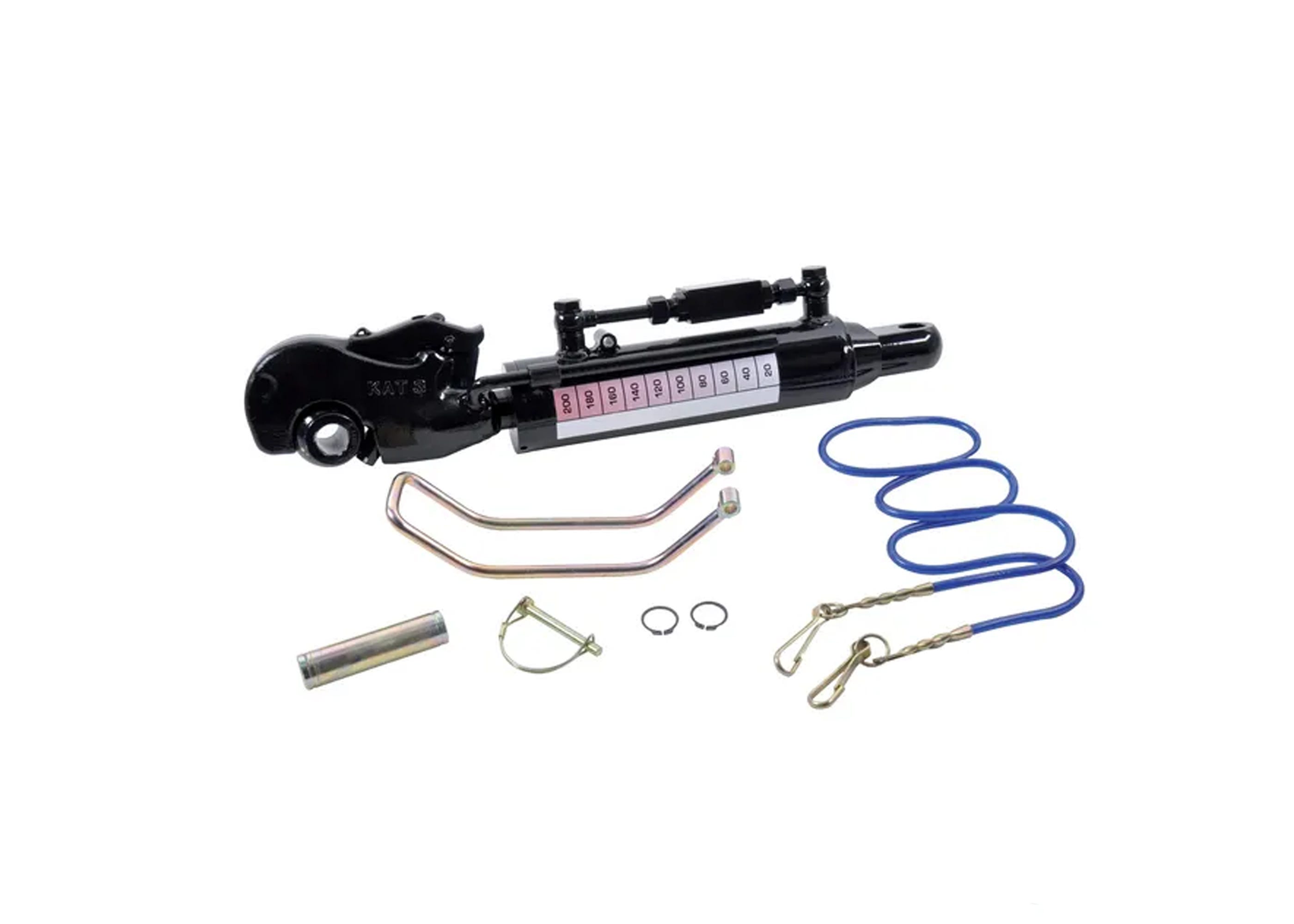 Hydraulic toplink Cat 3, 35mm rod, 540mm min length, 185mm stroke, 70mm bore