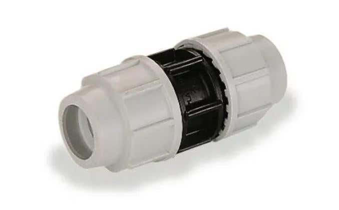 Plasson MDPE Metric Straight Repair Coupling Compression Fitting 50mm