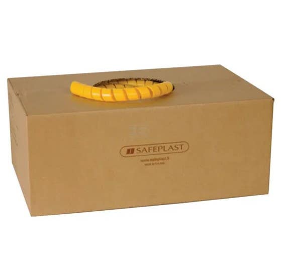 27mm ID (Internal Diameter) Yellow Spiral Hose Protector - 25 Metre Length Box