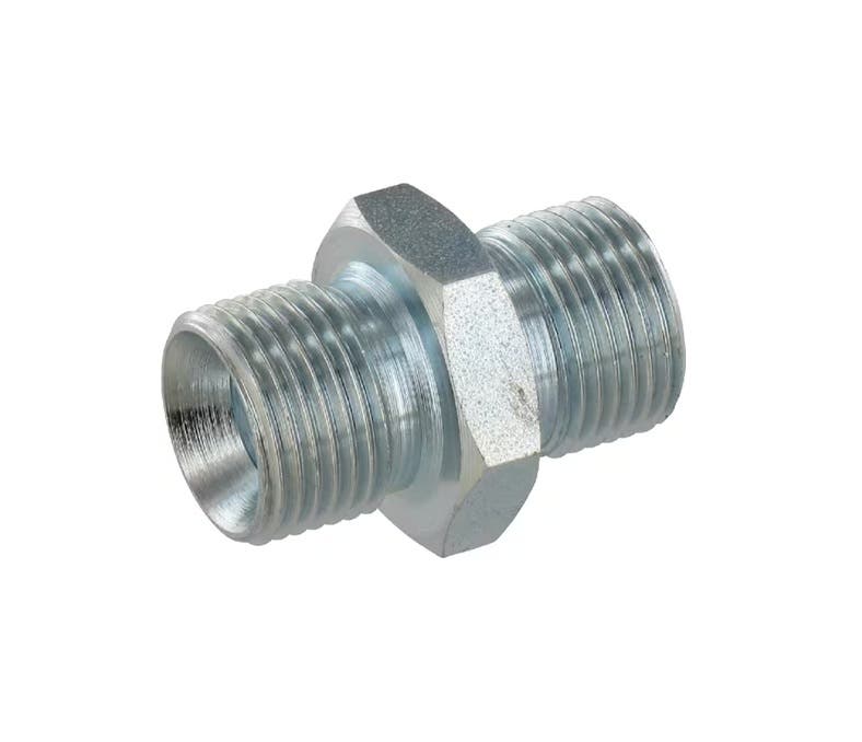 Hydraulic Straight Equal Adaptor Male/Male 3/8" to 3/8" BSP