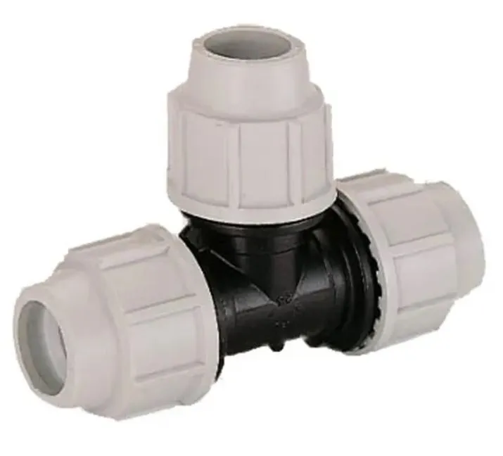 Plasson MDPE Tee (T) 90 Degree Coupling Compression Fitting 25x25x25mm