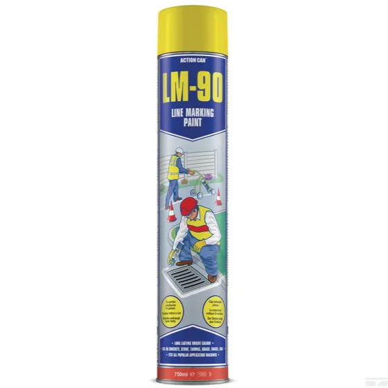 Line Marker Paint Aerosol Yellow 750ml