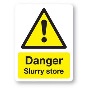 Danger- Slurry Store Sign 300x400x3mm PVC