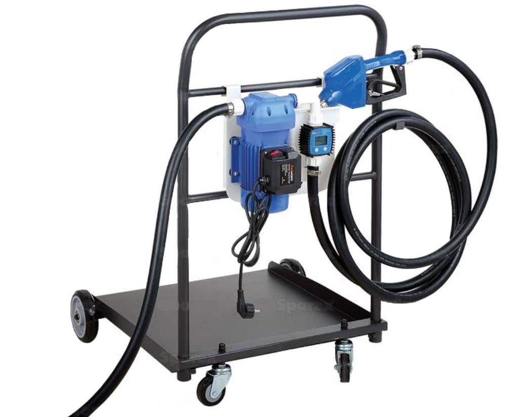 205 Litre AdBlue Drum Barrel Mobile Trolley & Pump Dispenser Kit for 205 Litr...
