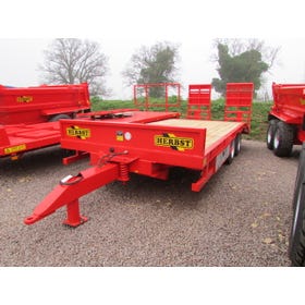 HERBST Low Loader 20ft Beavertail Plant Trailer, 20ft, 13 tonne carry, Sprung Drawbar - New - In Stock
