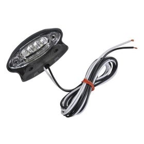 LED Universal Number Plate Light 12/24V - Oval -  87x39x38mm c/w 1.5m cable