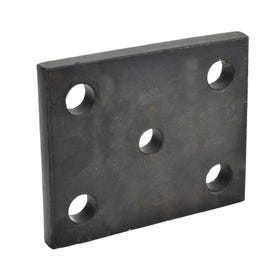 AXLE CLAMP FLAT Plates - 20mm Thick - for 70mm to 150mm U Bolts (M22) - fit 76mm Leaf Springs
